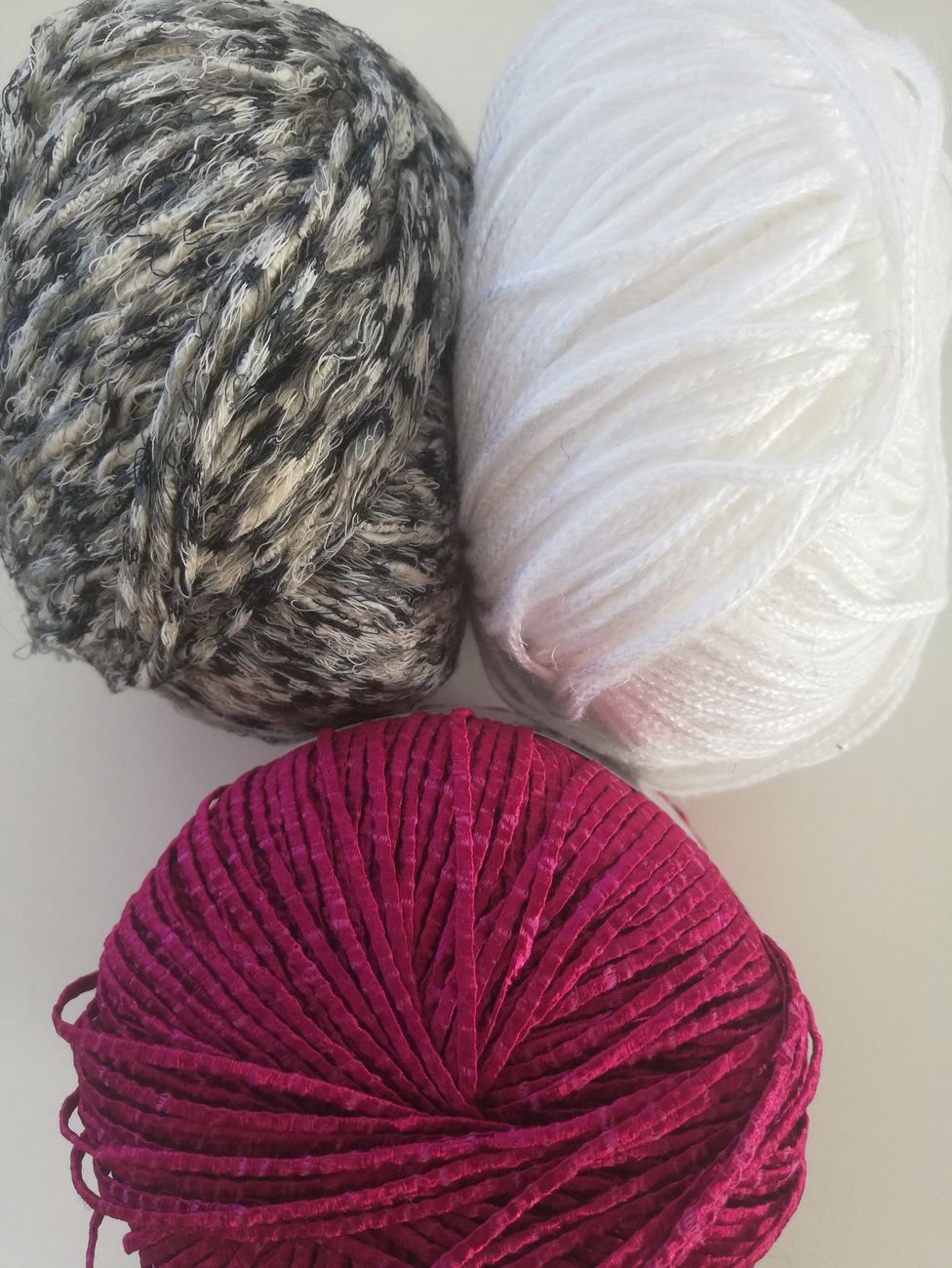 schwarz-weiß-melliert/weiß/fuchsia