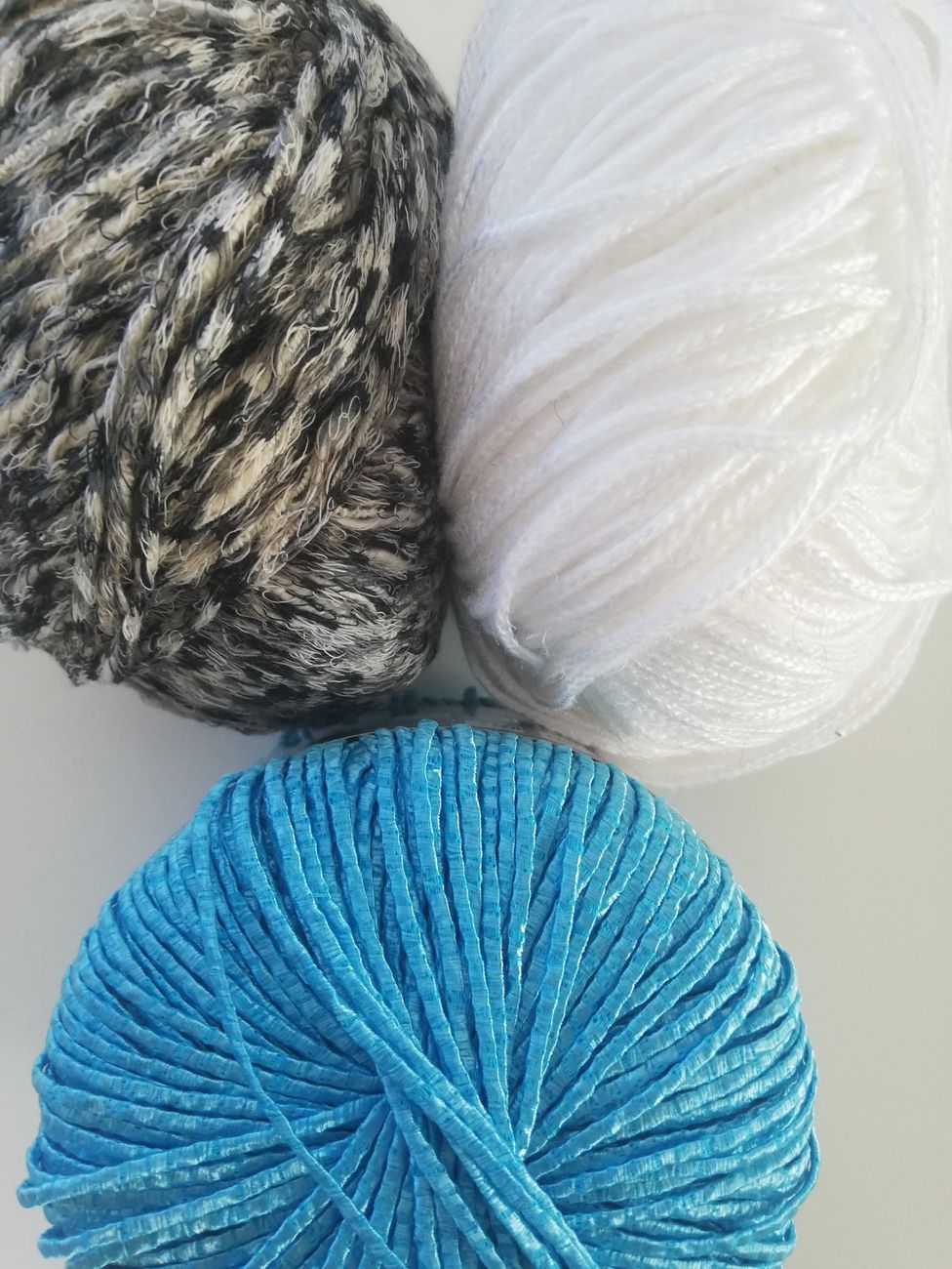 schwarz-weiß-melliert/weiß/türkis(hell)